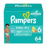 Pampers Baby Dry Diapers Size 6 4.03Oz (Pack Of 1)