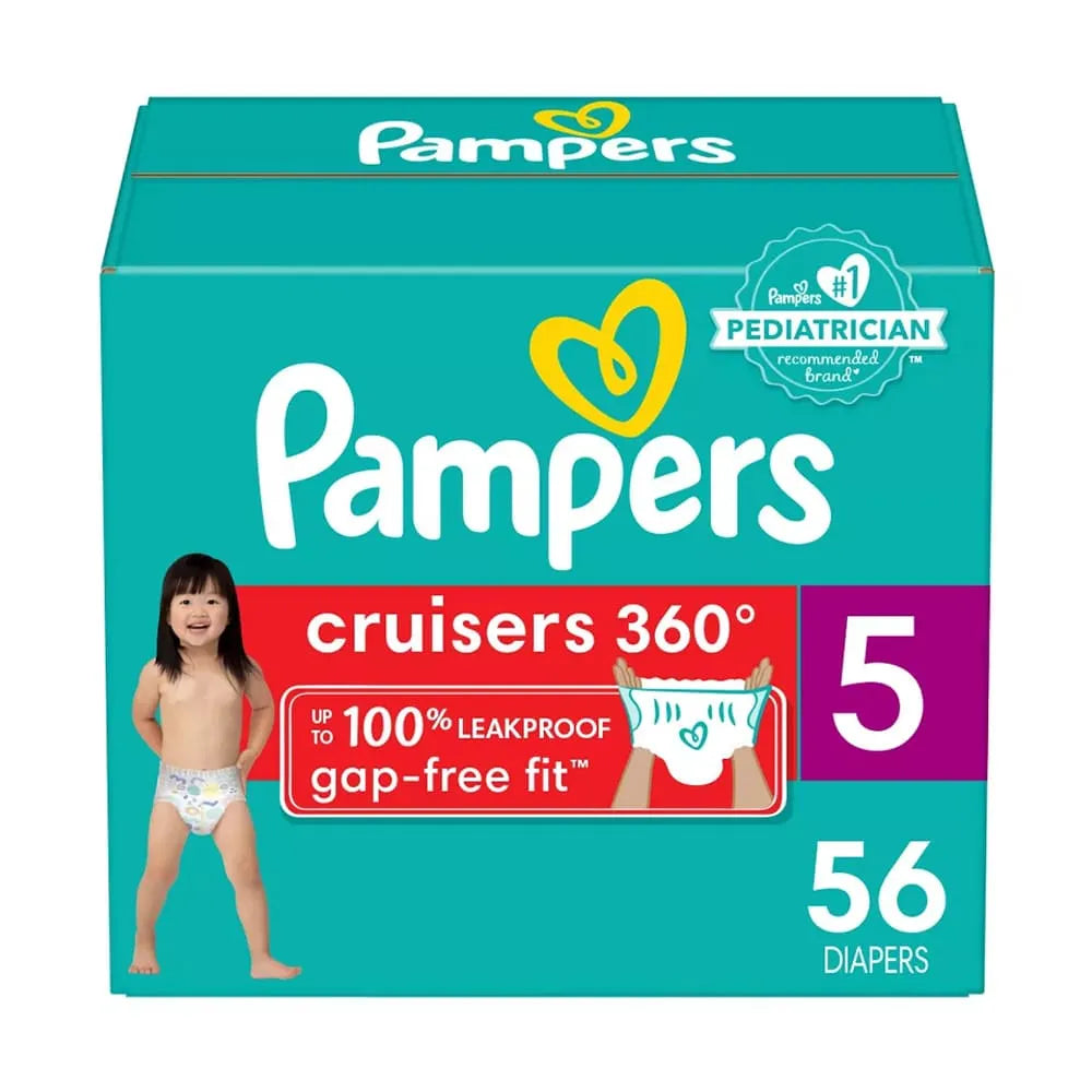 Pampers Cruisers 360 Diapers Size 5 63.52Oz (Pack of 1)