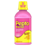 Pepto-Bismol Regular Strength Liquid For Antidiarrheal Upset Stomach Original16Oz (Pack of 12)