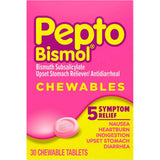 Pepto-Bismol Tablets Relieves Heartburn30 Each 1.53Oz (Pack of 24)
