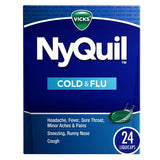 Vicks Nyquil Cold And Flu Night Time Relief Liquicaps 0.8Oz (Pack of 24)