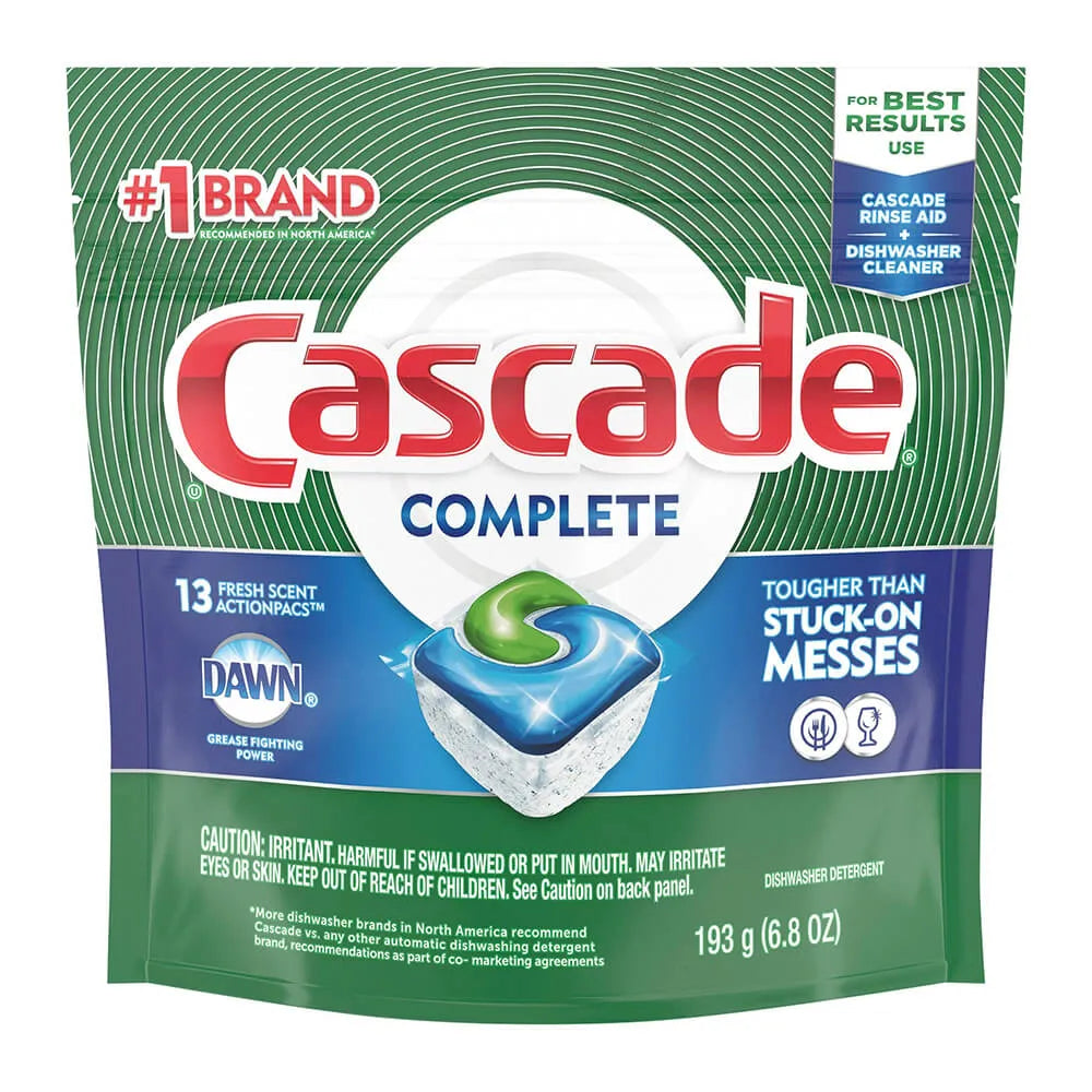 Cascade Complete Dishwashing Cleaner 6.8Oz (Pack of 6)
