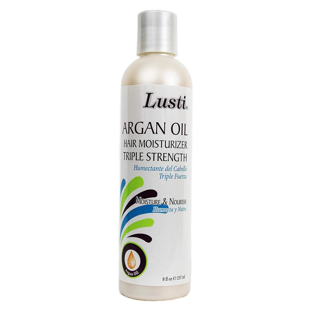 Lusti Argan Oil Hair Moisturizer Triple Strength 8 fl oz - Moisture & Nourish - 8 Fl. Oz (Pack of 8)