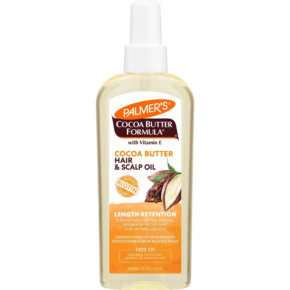 Palmer s Cocoa Butter Formula + Biotin Length Retention Hair & Scalp Oil 5.1 fl 5.1 Fl. Oz (Pack of 6)