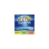 Tampax Pearl TriplePack Tampons Regular/Super/Super Plus Unscented 7.2Oz (Pack of 6)