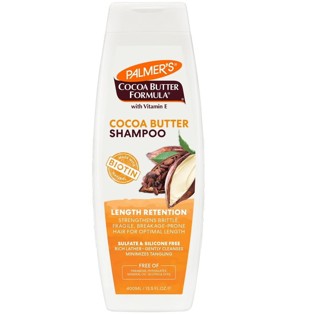 Palmer s Cocoa Butter Formula + Biotin Length Retention Shampoo for All Curl Pat 13.5 Fl. Oz (Pack of 6)