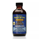 Jamaican Mango and Lime Black Castor Oil with Vitamins A D and E 4Oz (Pack of 6)