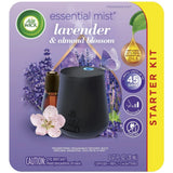 Air Wick Mist Scented Oil Diffuser Kit Oil Lavender Sweet Almond Blossom 0.67Oz (Pack Of 4)