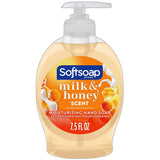 Softsoap Moisturizing Liquid Hand Soap Milk Protein and Honey 7.5Oz (Pack of 6)