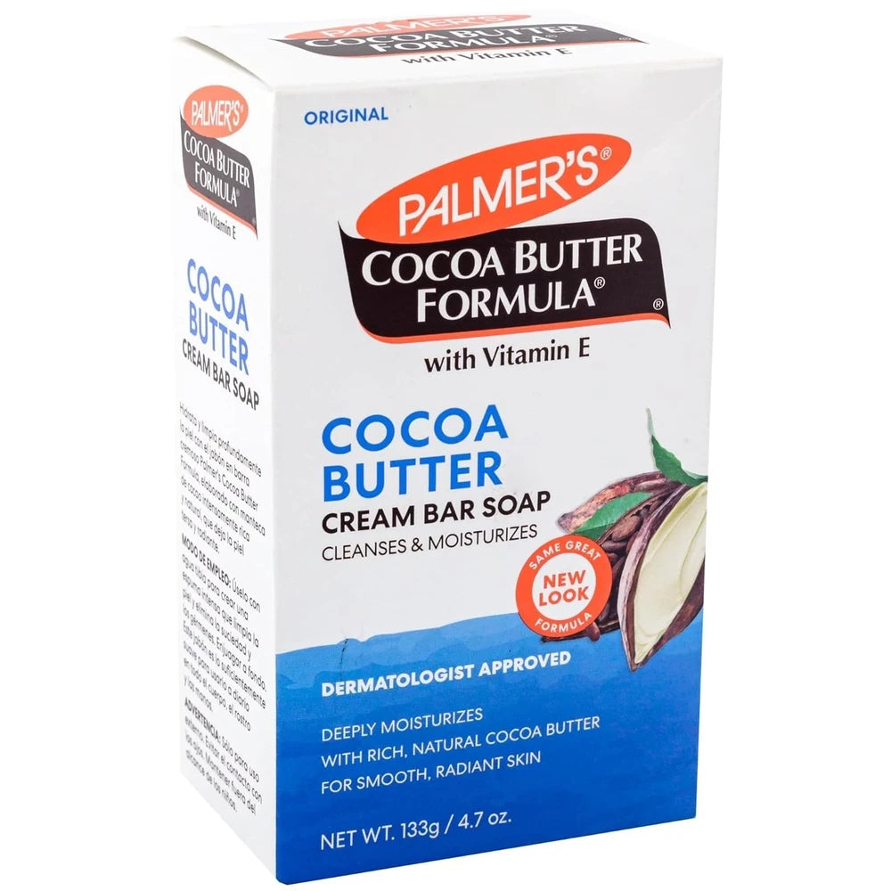 Palmer s Cocoa Butter Formula Daily Skin Therapy Cream Soap Bar with Vitamin E 4.7 Oz (Pack of 12)