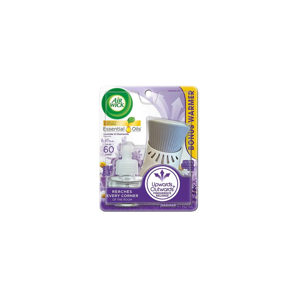 Airwick Plugins And Oils Refill Lavender and Chamomile Starter kit 6.4oz (Pack of 4)