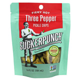 SuckerPunch Pickle Chips 3 Pepper 3.4 oz (Pack of 12)