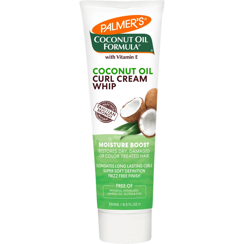Palmer s Coconut Oil Formula Curl Whip Cream for Dry or Damaged Hair 8.5 oz. 8.5 Fl. Oz (Pack of 6)