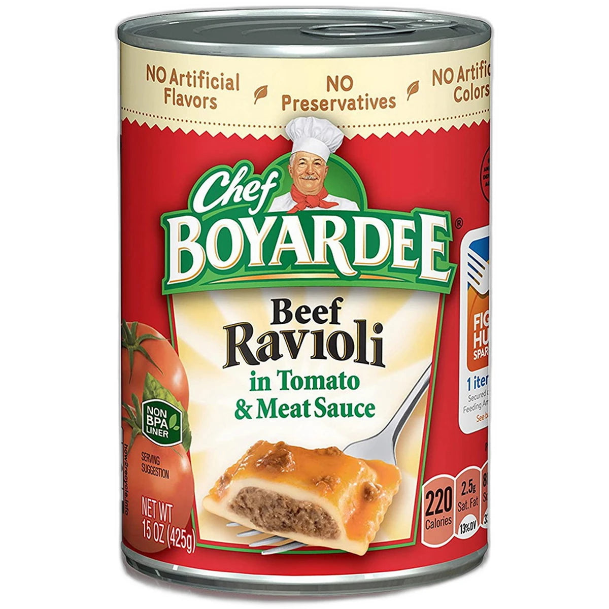 Chef Boyardee Beef Ravioli in Tomato and Meat Sauce 15Oz (Pack of 24)
