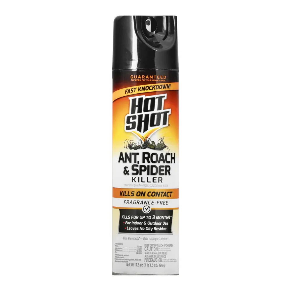 Hot Shot Ant Roach & Spider Killer Unscented 17.5Oz (Pack of 12)