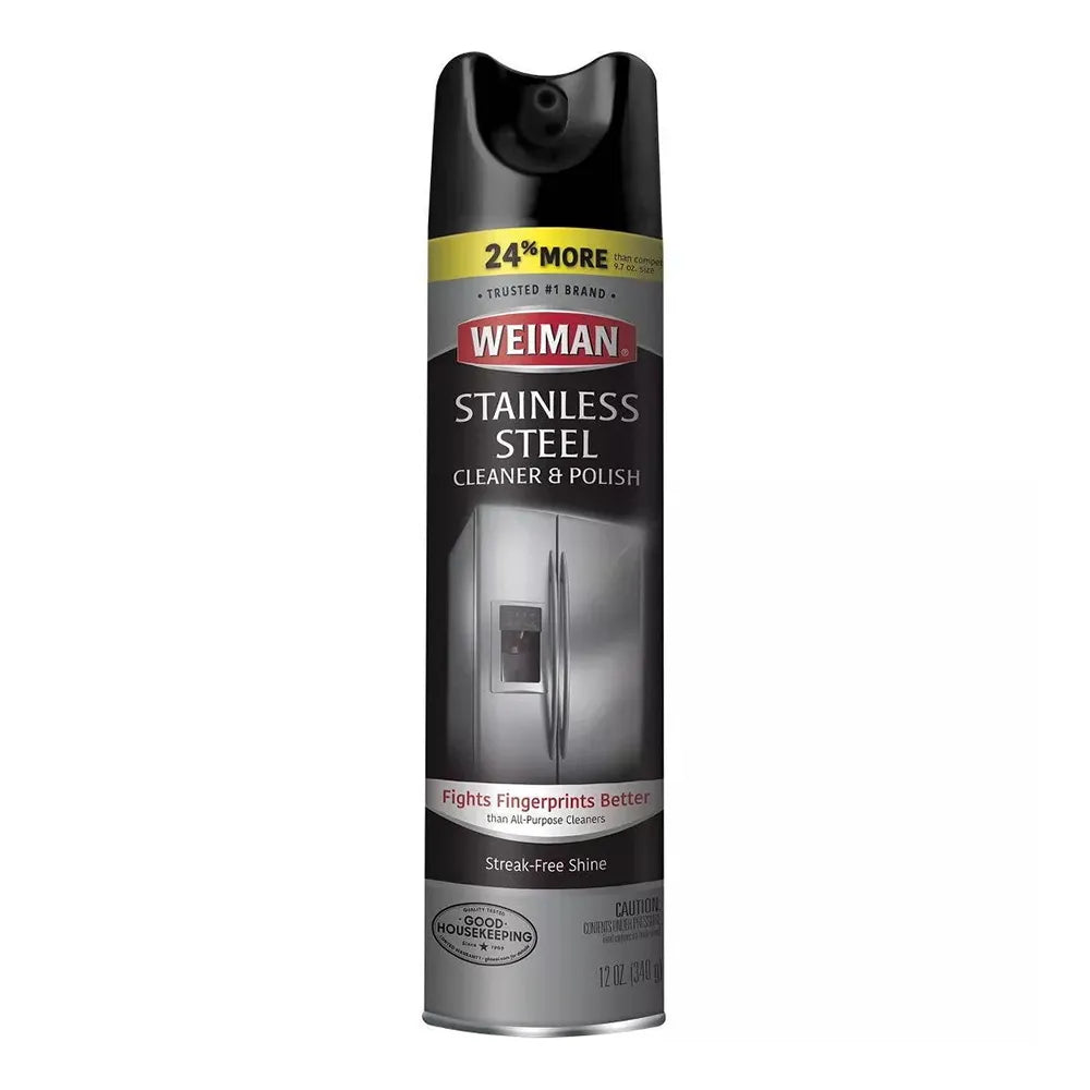 Weiman Stainless Steel Cleaner and Polish 12Oz (Pack of 6)