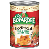 Chef Boyardee Beefaroni Pasta In Tomato and Meat Sauce 15Oz (Pack of 24)