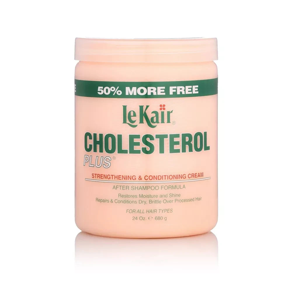 LeKair Cholesterol Plus Strengthening & Conditioning Cream - 24 fl oz 24 Oz (Pack of 6)