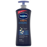 Vaseline Men Cooling Hydration 3-in-1 for Dry Skin 20.3Oz (Pack of 4)