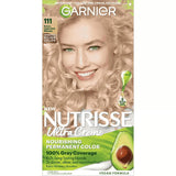 Garnier Nutrisse Nourishing Color Creme 111 Extra-Light Ash Blonde Kit 7.71Oz (Pack of 12)