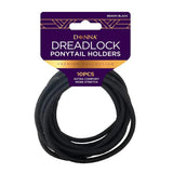 Donna Dreadlock Ponytail Holders Black Extra Comfort nan (Pack of 48)