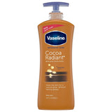 Vaseline Intensive Care Cocoa Radiant Body Lotion Cocoa Butter20.3Oz (Pack of 4)
