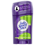 Lady Speed Stick Invisible Dry Antiperspirant And Deodorant Stick Powder Fresh1.4Oz (Pack of 12)
