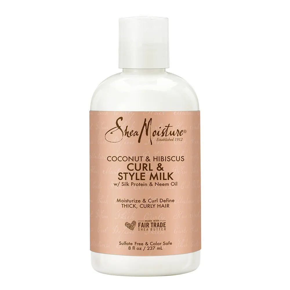Shea Moisture Curl And Style Milk Nourishing Cream Coconut And Hibiscus8Oz (Pack of 12)