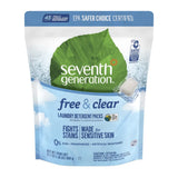 Seventh Generation Free And Clear Laundry Detergent Packs 31.7oz (Pack of 8)