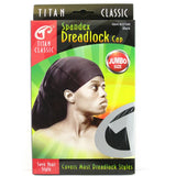 Titan Classic Spandex Unisex Adult Black Dreadlock Cap Hat - Jumbo Size nan (Pack of 48)
