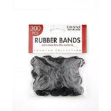 Donna Hair Rubber Bands 250 ct Black nan (Pack of 48)