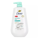 Dove Sensitive Skin Body Wash Pump Hypoallergenic and Sulfate Free 30.6Oz (Pack of 3)