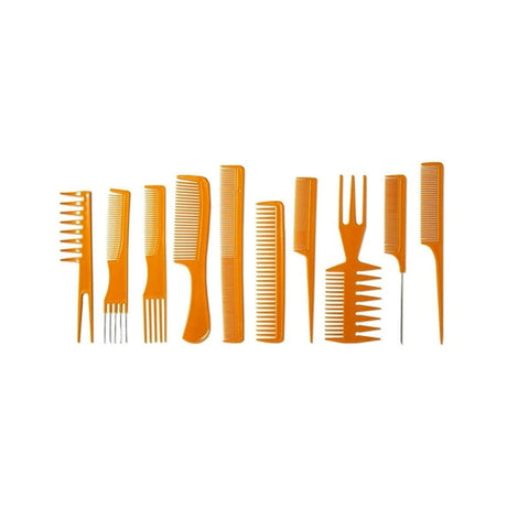 Donna Collection Smooth Finish Styling Combs Tan 10 Ea nan (Pack of 24)