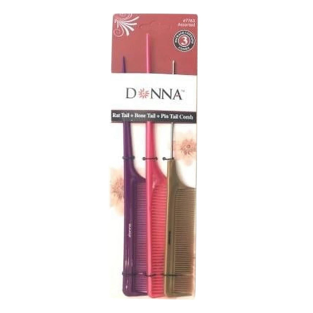 Donna Collection Combo Fluff And Rat Tail Comb nan (Pack of 48)