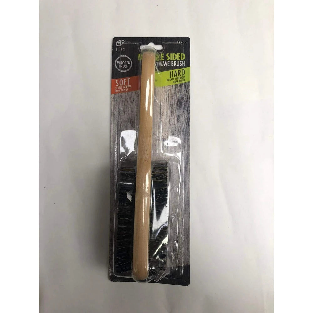 Titan Classic Double Sided No. 7755 Wave Hair Brush  Tan  1Ea nan (Pack of 12)