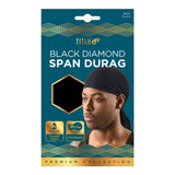 Titan Sport Black Diamond Span-Durag  Black 1 Each nan (Pack of 48)