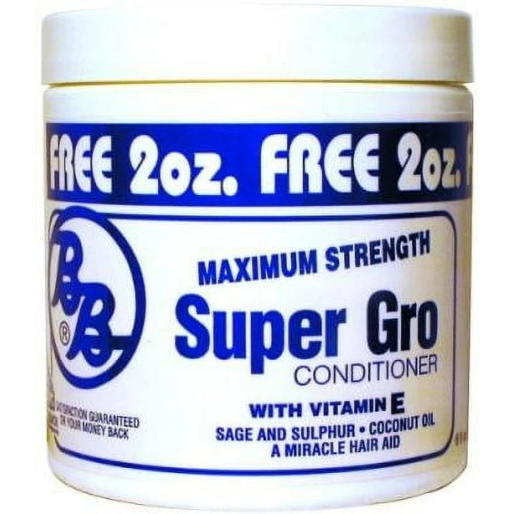 Bronner Brothers Super Gro Scalp Care Daily Conditioner with Coconut oil & Vitam 6 Fl. Oz (Pack of 12)