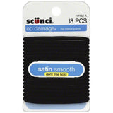Scunci No Damage Medium Hold Hair Ties Satin Smooth 1.44Oz (Pack of 48)