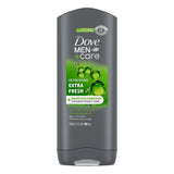 Dove Men Plus Care Body And Face Wash Extra Fresh13.5Oz (Pack of 6)