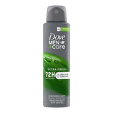 Dove Men Plus Care Extra Fresh 48 Hour Antiperspirant and Deodorant Dry Spray 3.8Oz (Pack of 12)