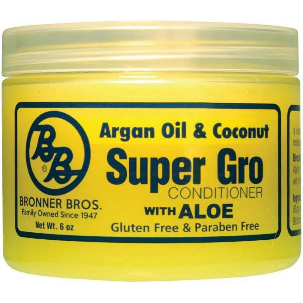 Bronner Brothers Supergro Argan & Coconut 6 Oz (Pack of 12)