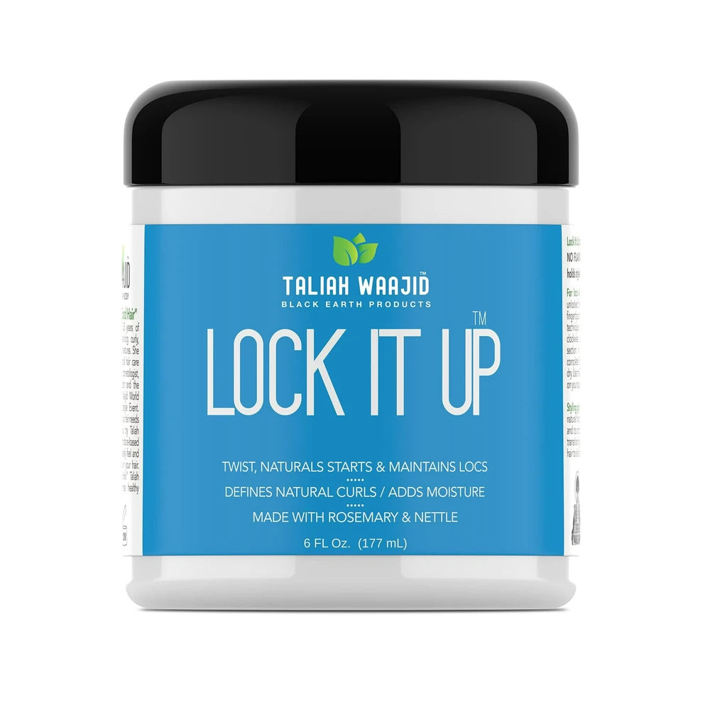 Taliah Waajid Black Earth Products Lock It Up Hair Styling Gel with Natural Ingr 6 Fl. Oz (Pack of 6)