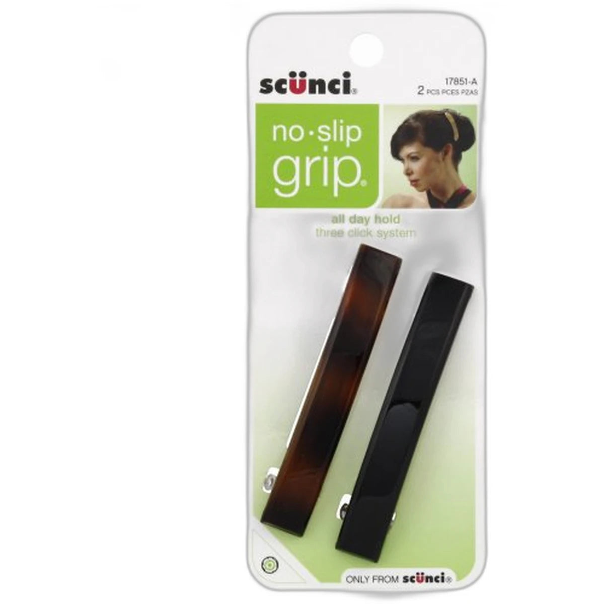 Scunci No Slip Grip Auto Clasp Barrettes 0.9Oz (Pack of 48)