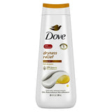 Dove Dryness Relief with Jojoba Oil Womens Body Wash Soap 22Oz (Pack of 4)