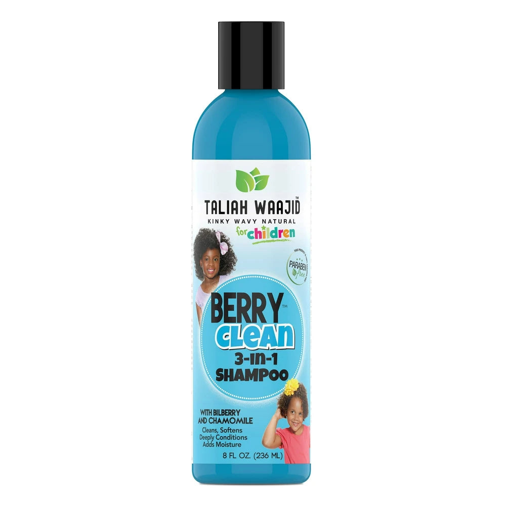 Taliah Waajid Kinky Wavy Natural Berry Clean Three-In-One 8oz  All Hair Type  Cl 8 Fl.  Oz (Pack of 6)