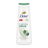Dove Invigorating Liquid Body Wash Aloe and Eucalyptus Scent 20Oz (Pack of 4)