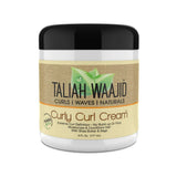 Taliah Waajid Curls  Waves & Naturals Frizz Control Hair Styling Cream with Aqua 6 Fl. Oz (Pack of 6)