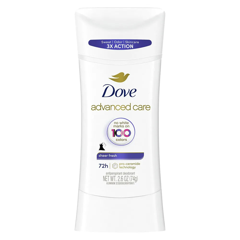 Dove Invisible Advanced Care Antiperspirant Deodorant Sheer Fresh2.6Oz (Pack of 12)