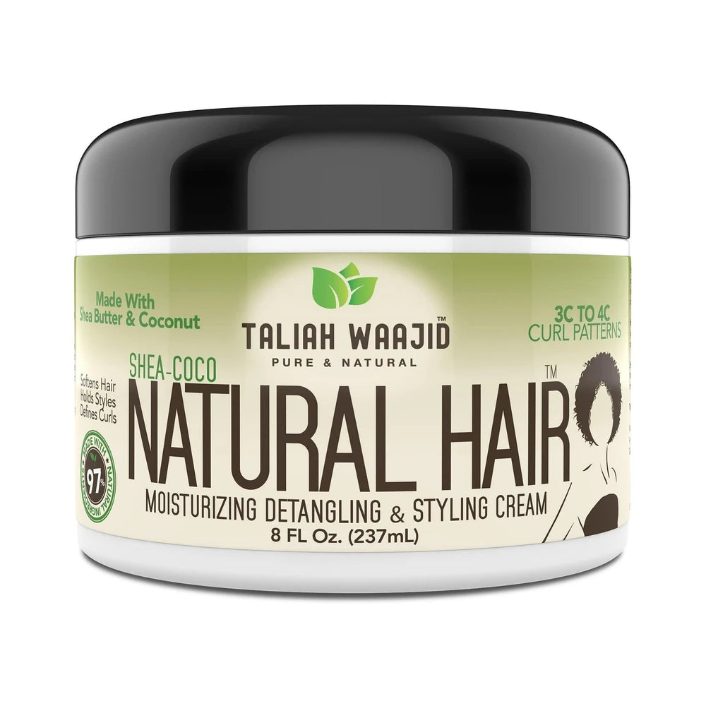 Taliah Waajid Shea-Coco Natural Hair Style Cream Jar 8 Fl.  Oz (Pack of 6)
