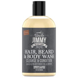 Uncle Jimmy Hair  Beard & Body Wash 12 oz 12 Fl. Oz (Pack of 6)